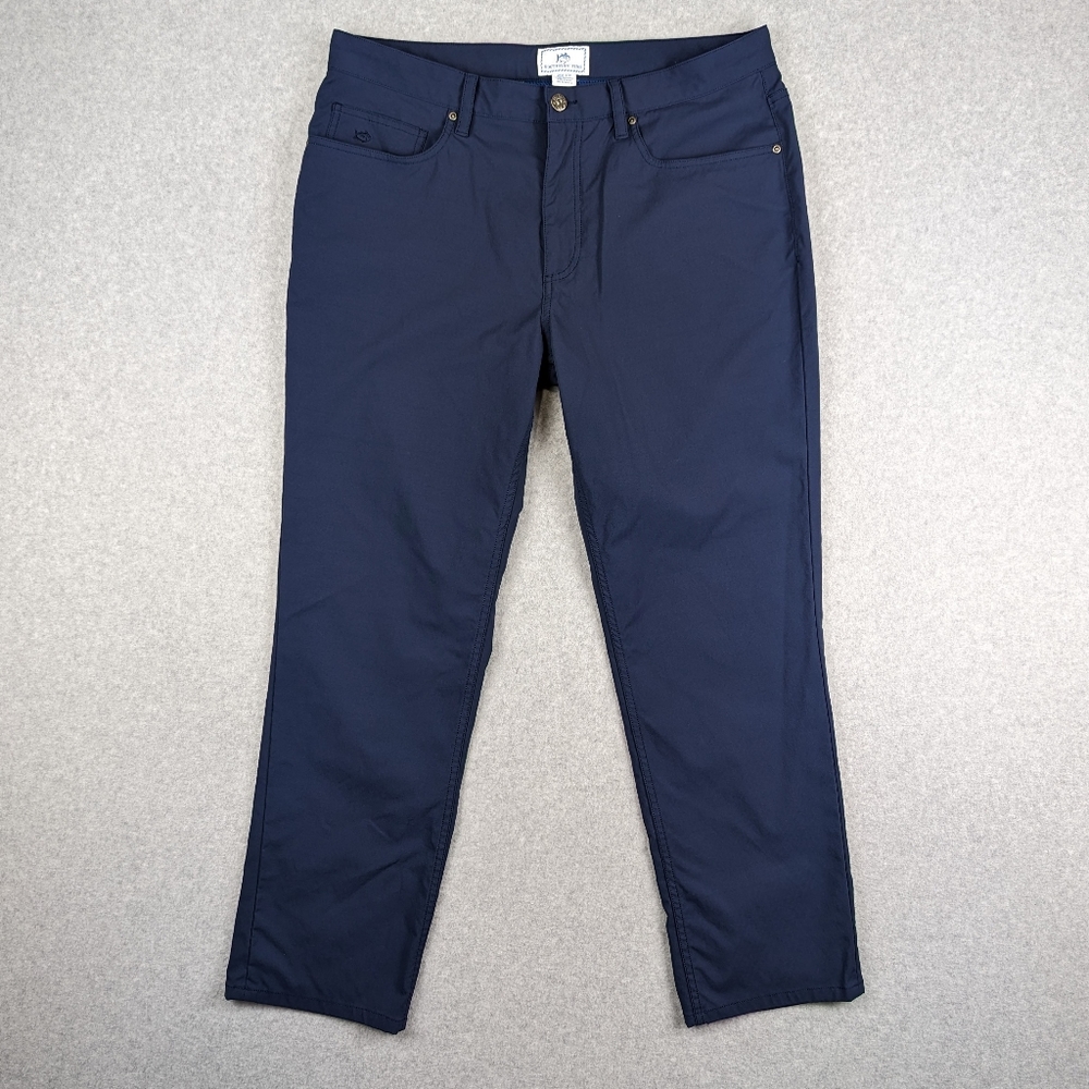 Southern Tide Intercoastal Performance Golf Pants 36X30 Navy Blue Stretch Chinos